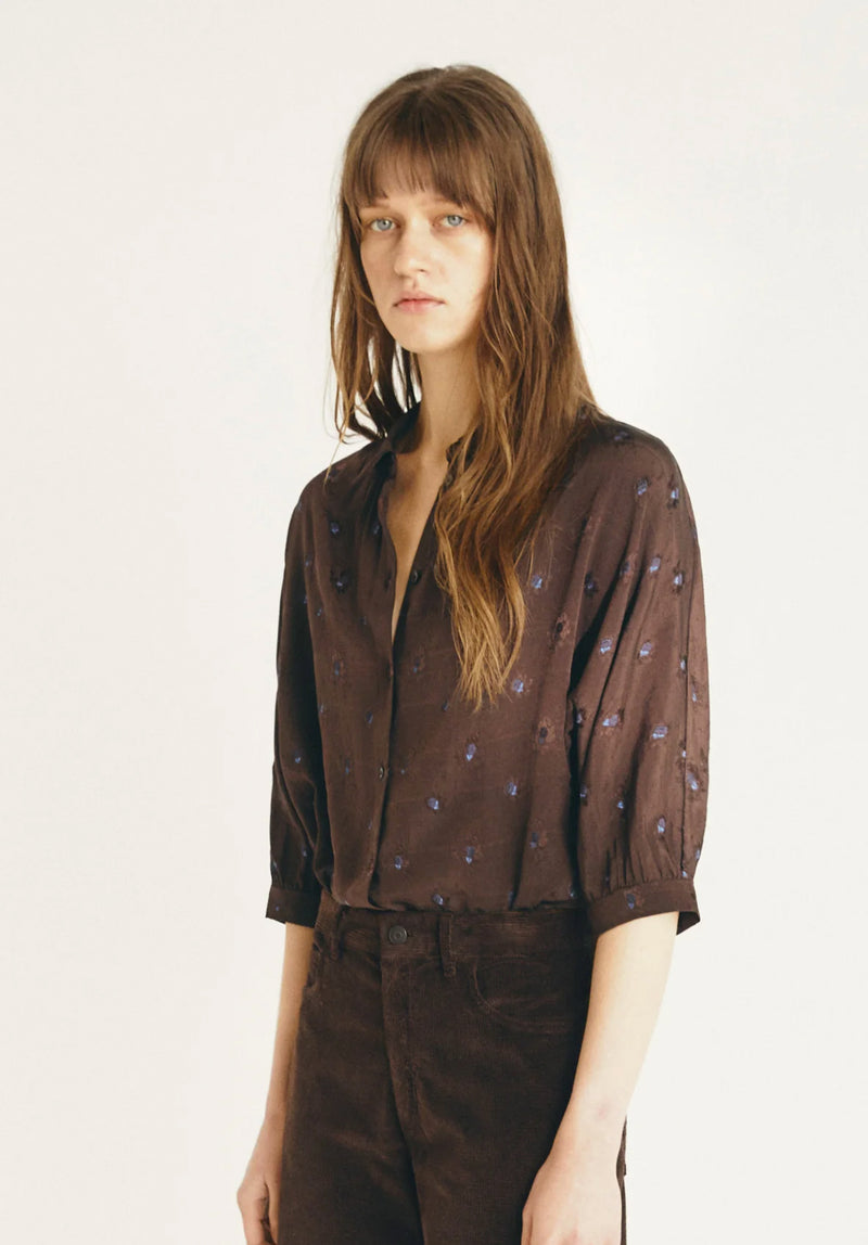 Camisa flores azules