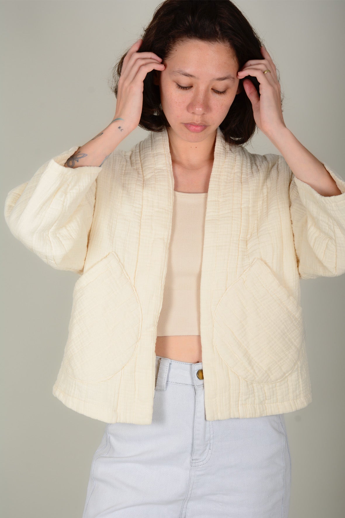 Chaqueta guateada corta