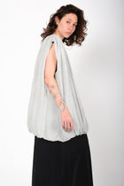 Chaleco algodón hombros fruncidos