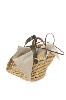 Bolso cesto franja calada