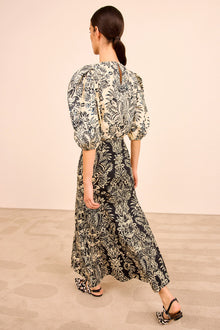 Falda botanical printed