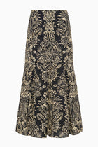 Falda botanical printed