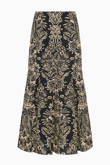 Falda botanical printed