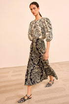 Falda botanical printed