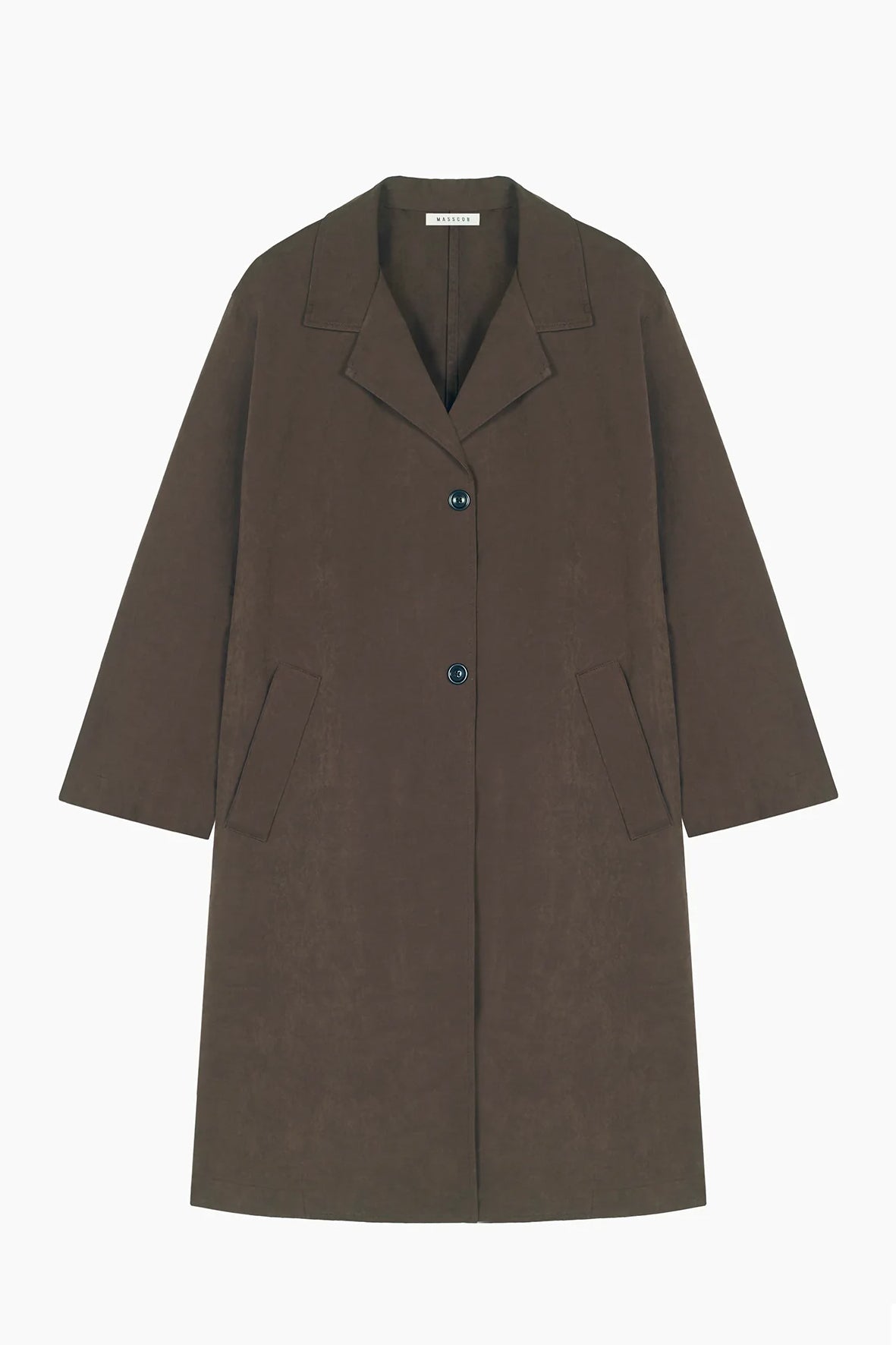 Blazer collar trench coat