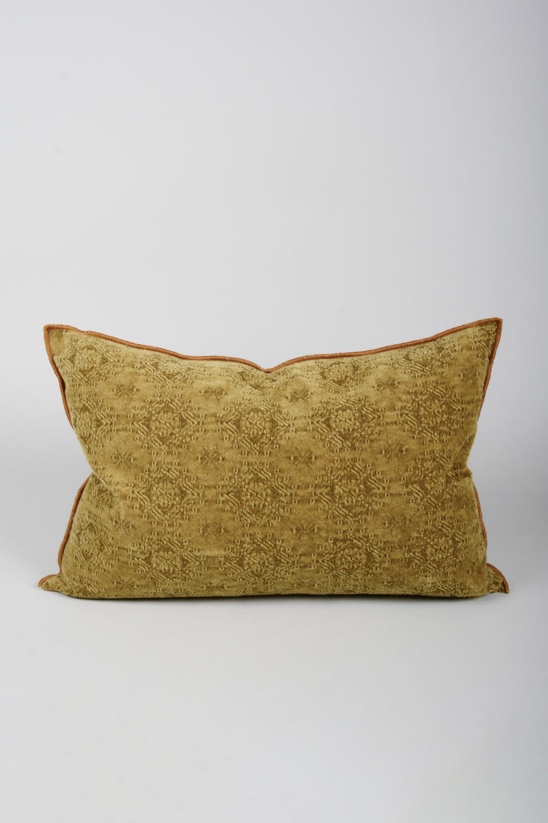 Almohadón jacquard stone washed