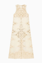Vestido encaje blonda