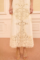 Vestido encaje blonda
