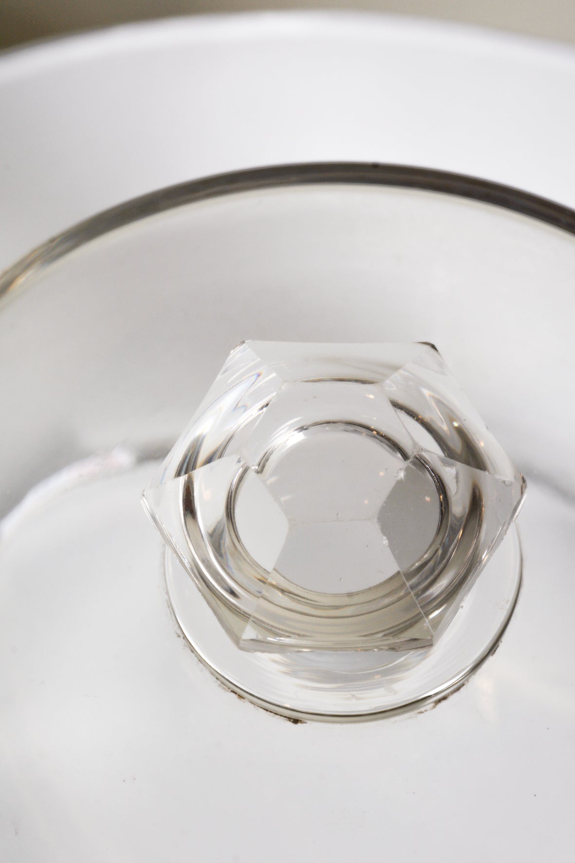 Campana cristal pequeña antiguas