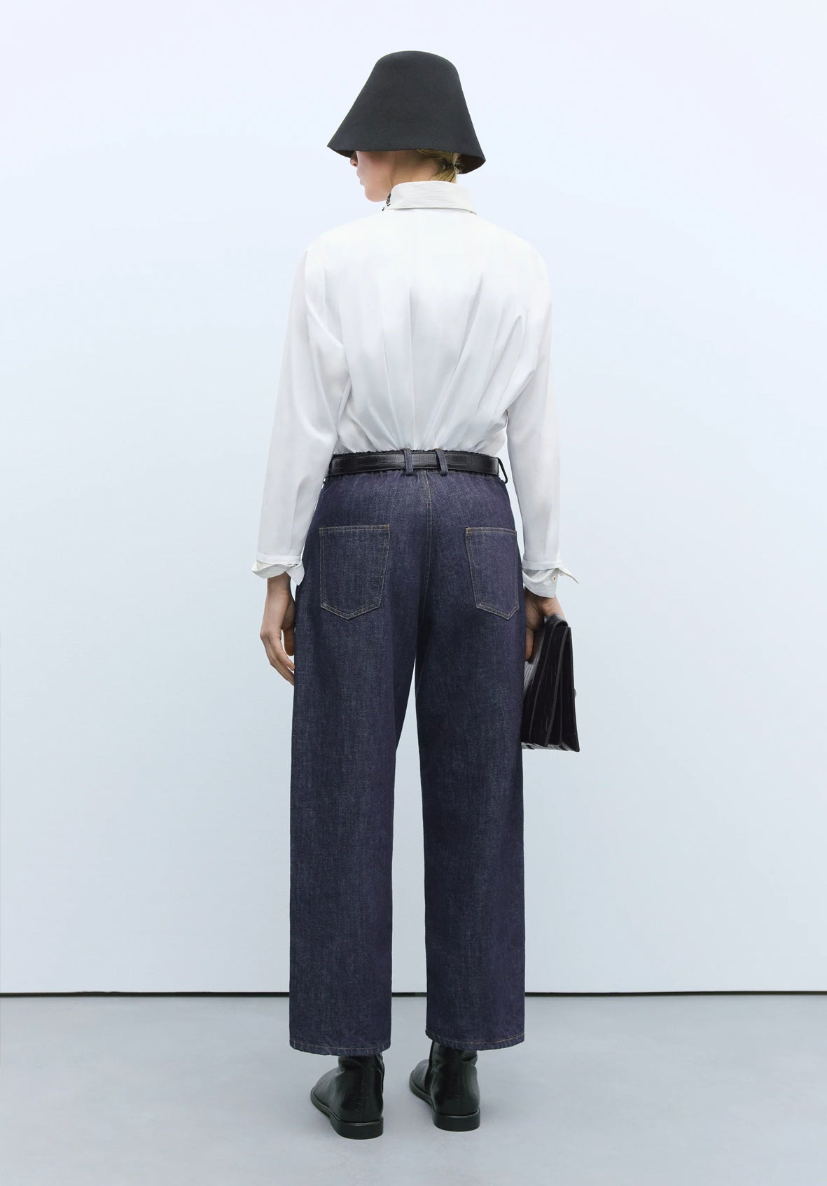 Pantalón denim straight indigo