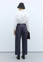 Pantalón denim straight indigo
