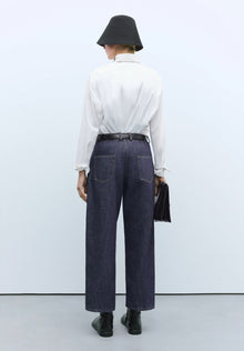 Pantalón denim straight indigo