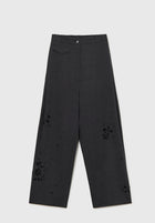 Pantalón embellished tailoring gris