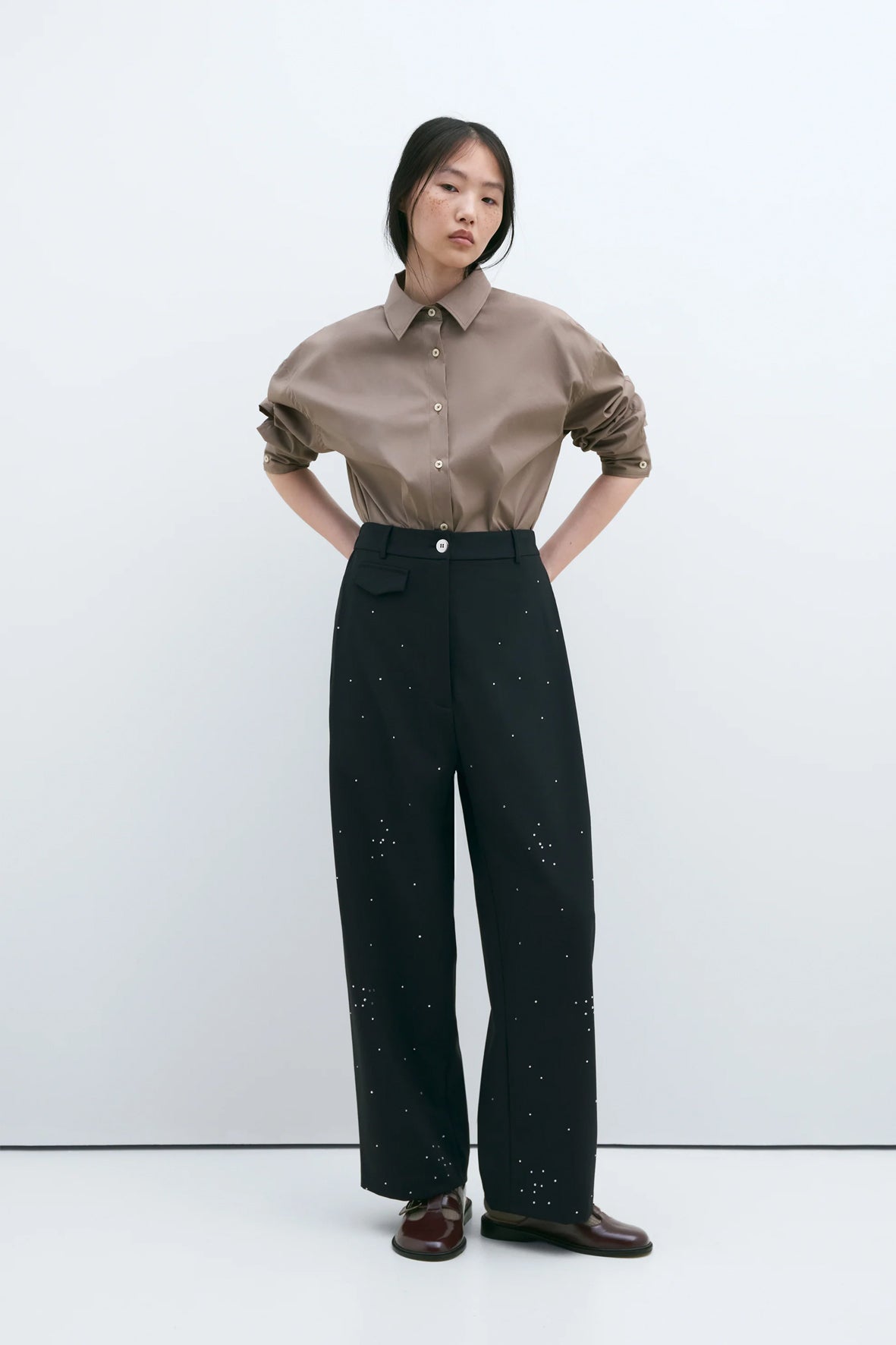 Pantalón embellished tailoring