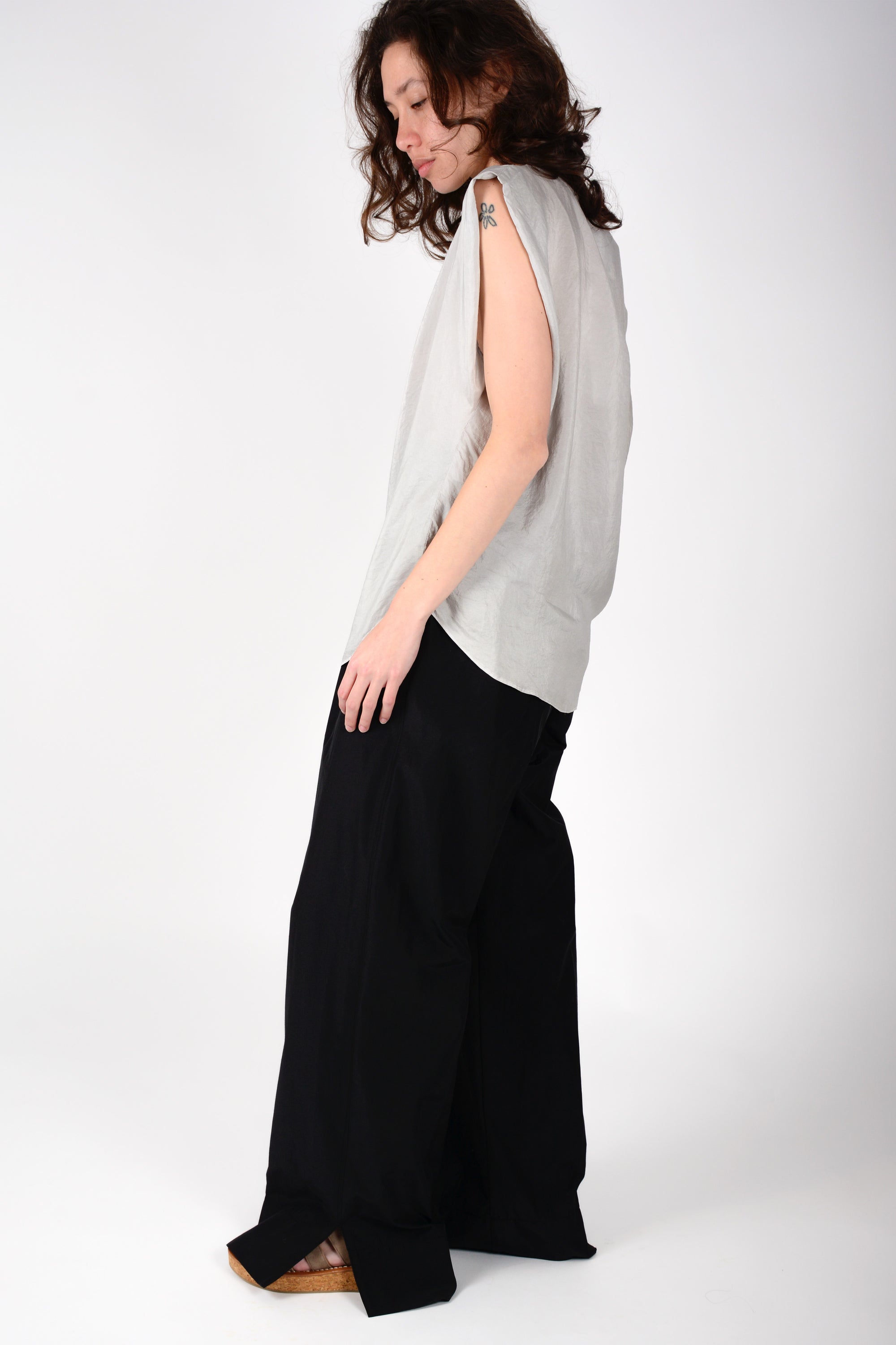 Top silk 100% un botón