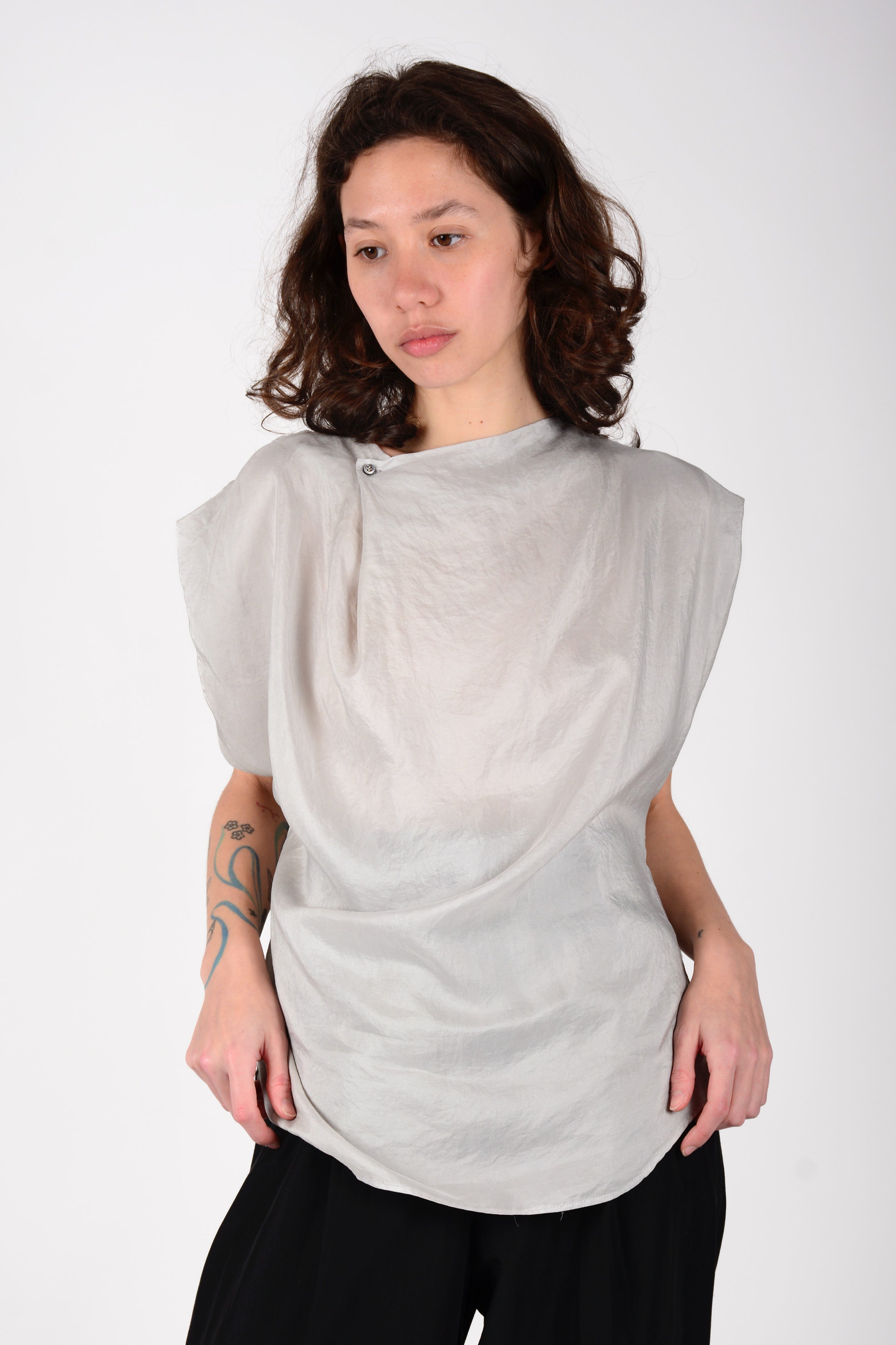 Top silk 100% un botón