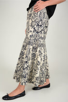 Falda botanical printed