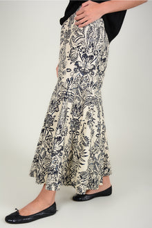 Falda botanical printed
