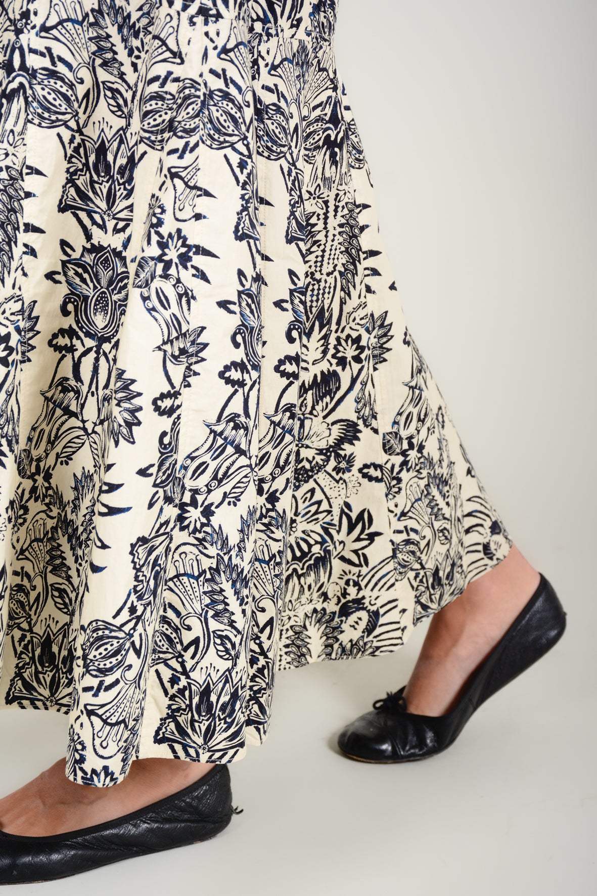 Falda botanical printed