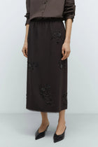Falda embellished tailoring skirt
