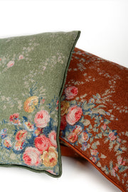 Almohadón flores pompadour argile