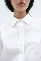 Camisa flower jacquard