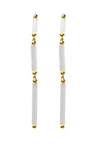 Pendientes largos barras iridiscentes