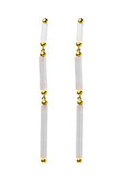 Pendientes largos barras iridiscentes