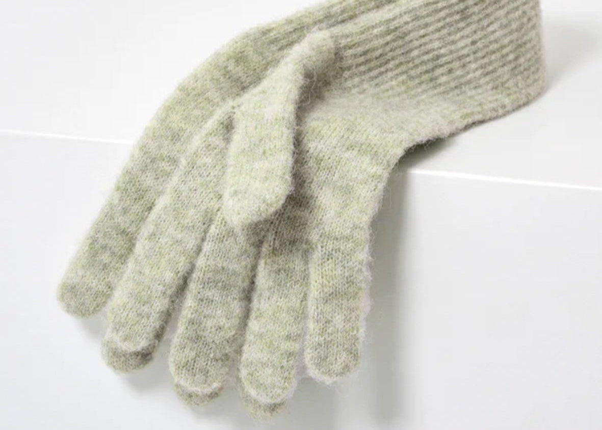 Guantes lana largos