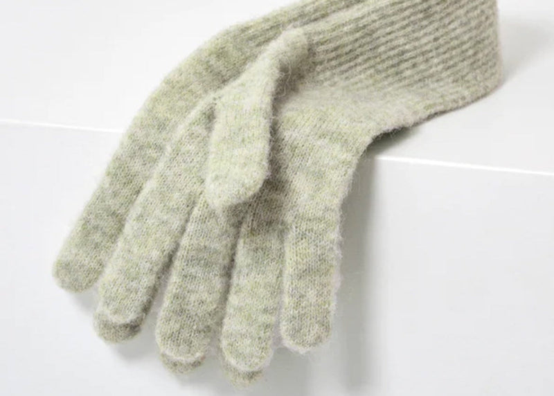 Guantes lana largos