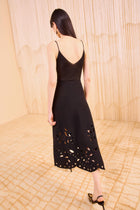 Falda midi calada