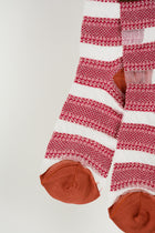 Calcetines franjas transparentes