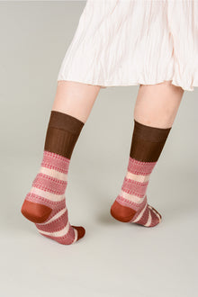 Calcetines franjas transparentes