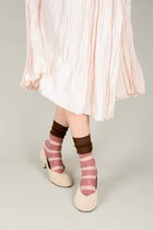 Calcetines franjas transparentes