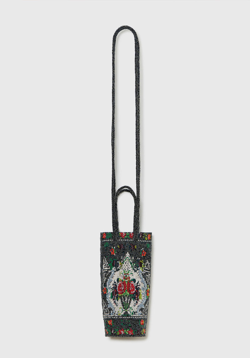 Bolso handmade beaded crisantemo