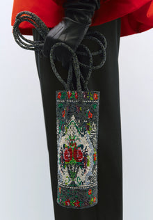 Bolso handmade beaded crisantemo