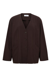 Chaqueta blazer sin solapas