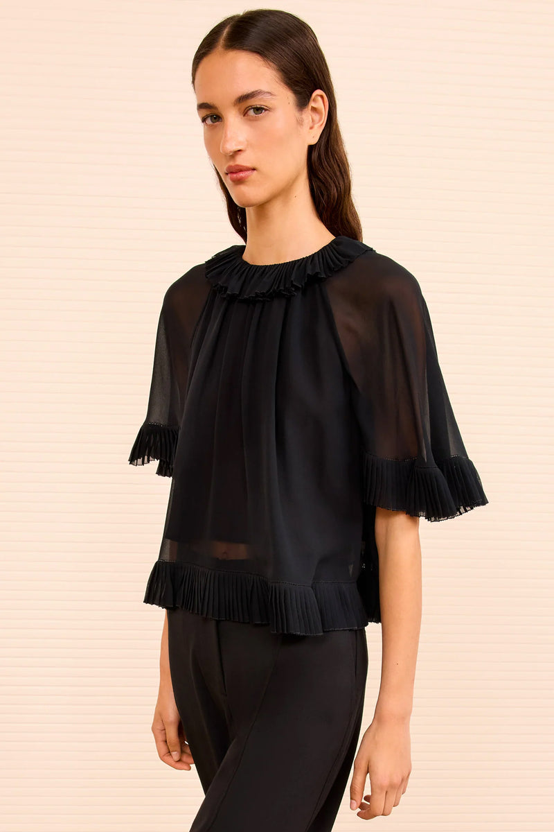 Top silk chiffon