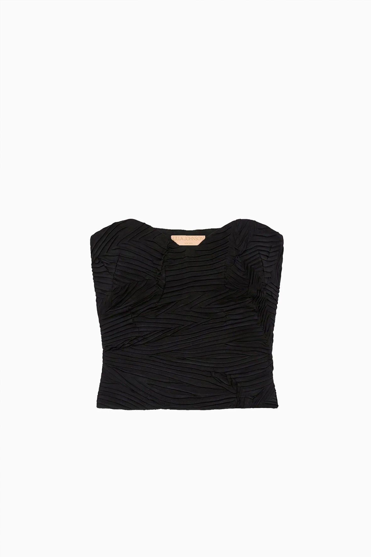 Top bustier plisado