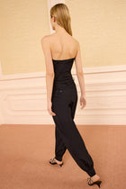Top bustier plisado