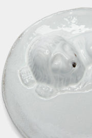 Small lion plate incense burner
