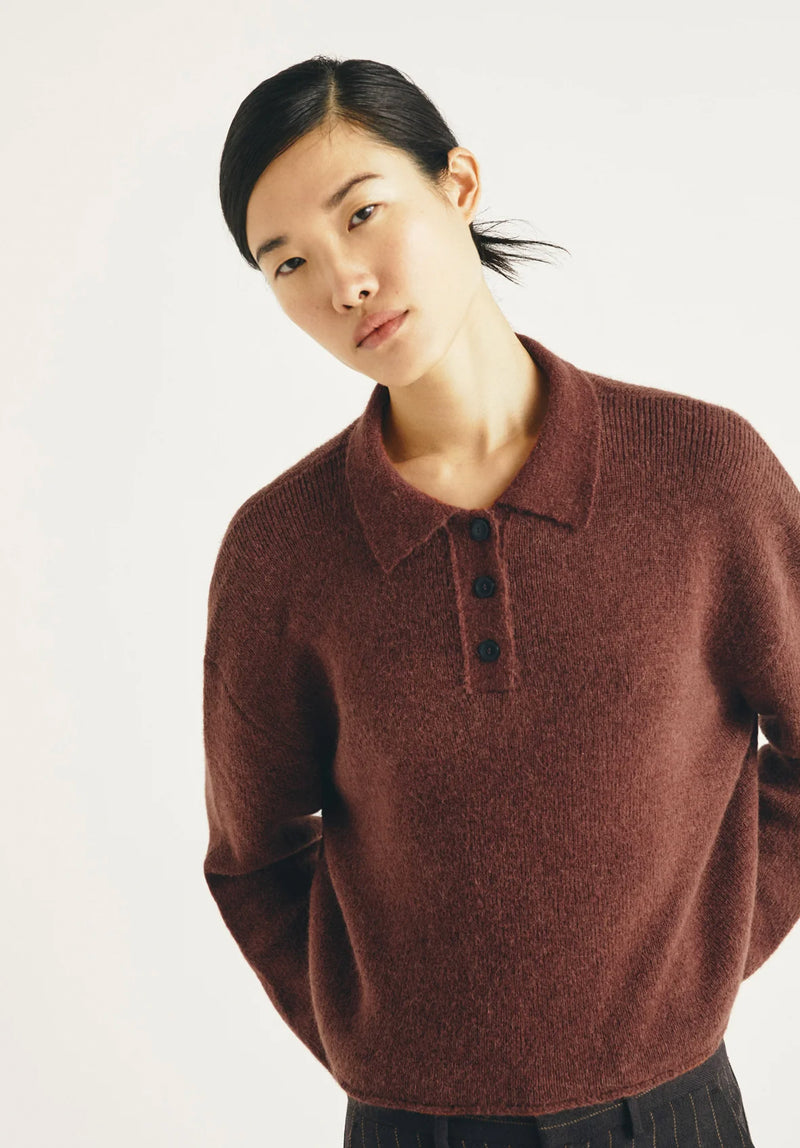 Jersey polo wool