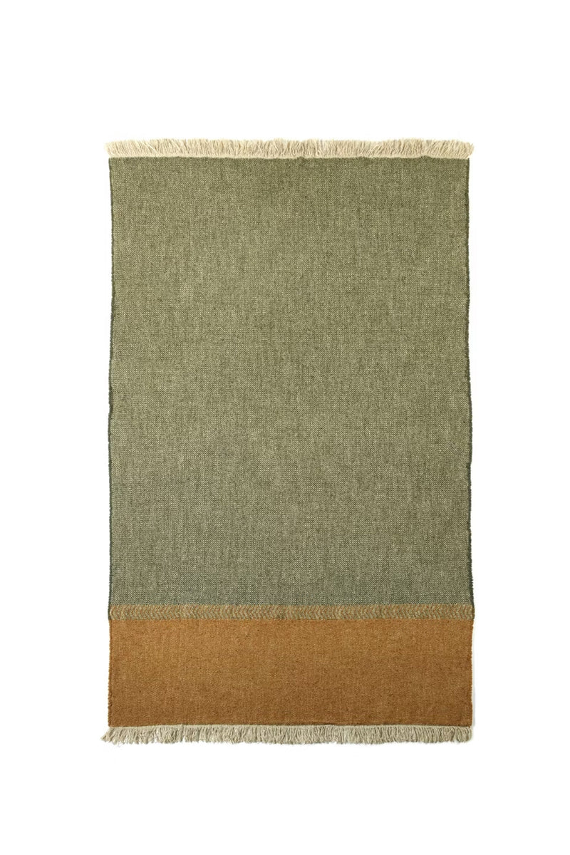 Green and brown blanket