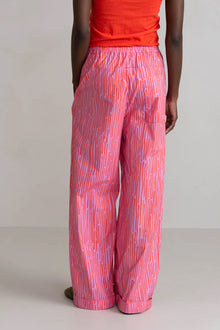 Pantalón rayado rojo