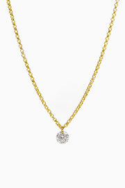 Laser diamond pendant 0.25