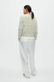 Cárdigan merino wool flecked