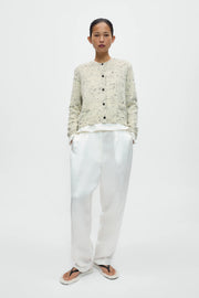 Cárdigan merino wool flecked