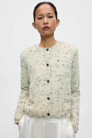 Cárdigan merino wool flecked