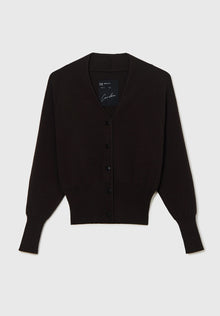 Cardigan merino & cashmere marrón