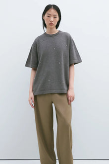 Top merino wool beaded